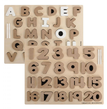 ALPHABET AND NUMBER CHALKBOARD SET - Alphabet & Number Chalkboard Learning Set | Educational Tracing Board for Autism Support | Multi-Sensory Learning Tool